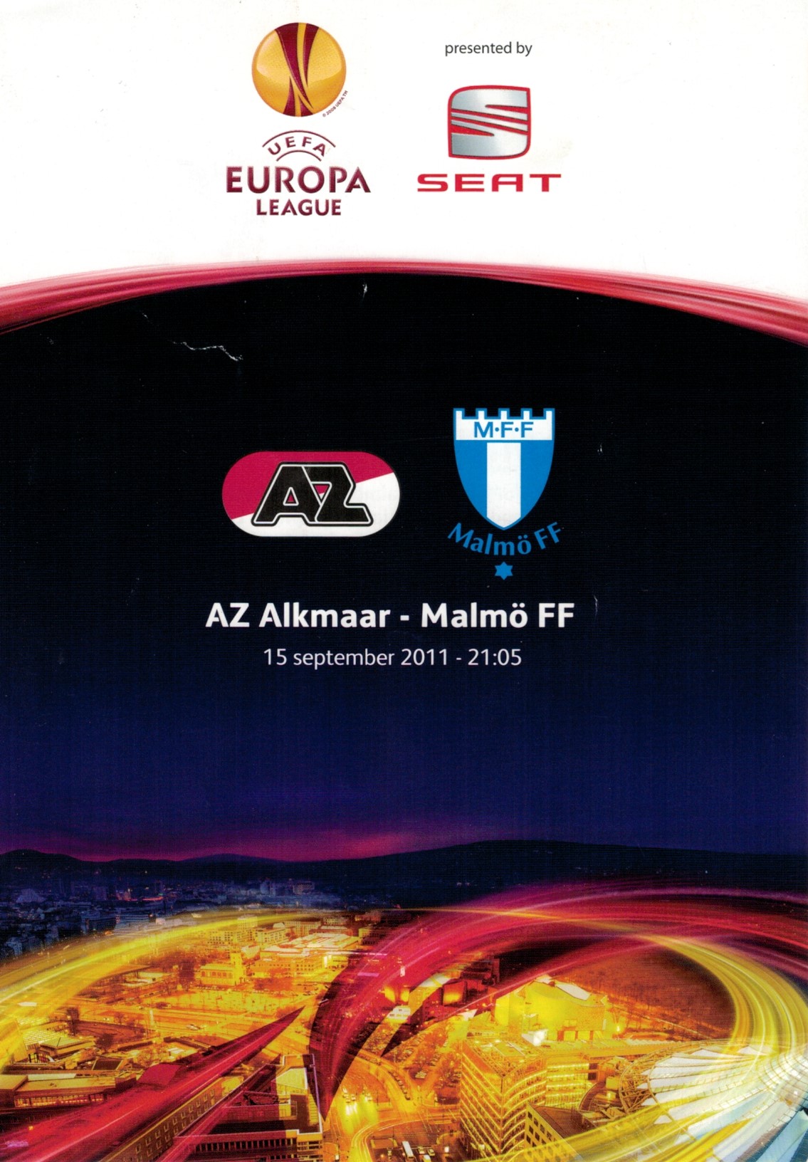 AZ Programma 15-sep-2011 Malmo FF thuis